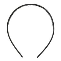 Schmales schwarzes Stirnband