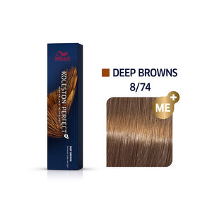 Permanente Haarfarbe Koleston Perfect Me+ 8/74 Hellblond Marron Kupfer