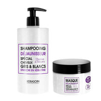 Set f&uuml;r graues und wei&szlig;es Haar Shampoo und Maske