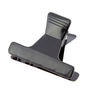 Einfache Krokodilklemme schwarz 5,5 cm