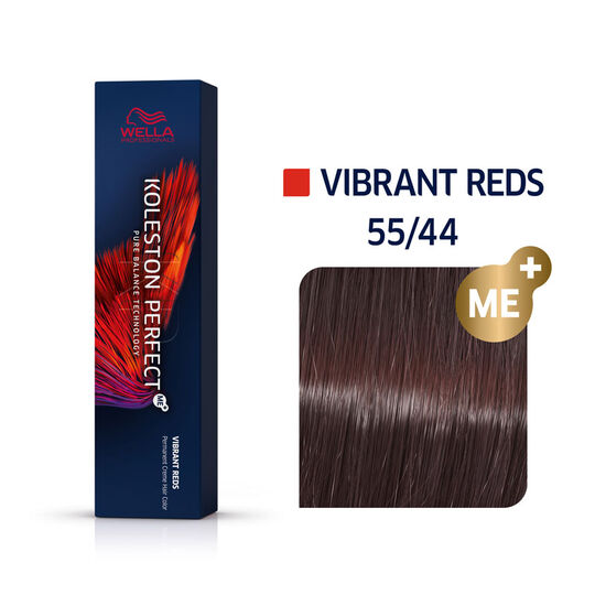 Permanente Haarfarbe Koleston Perfect Me+ 55/54 Hellbraun, intensiv kupferfarbenes Mahagoni