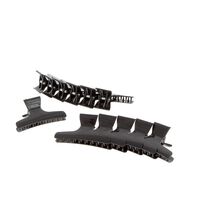 Krokodilklemmen x 12 Schwarz