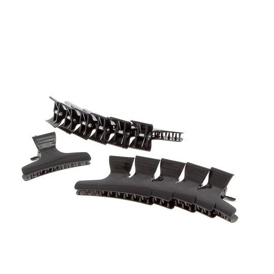 Krokodilklemmen x 12 Schwarz