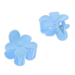 2 Kleine Blumenklammern in Blau