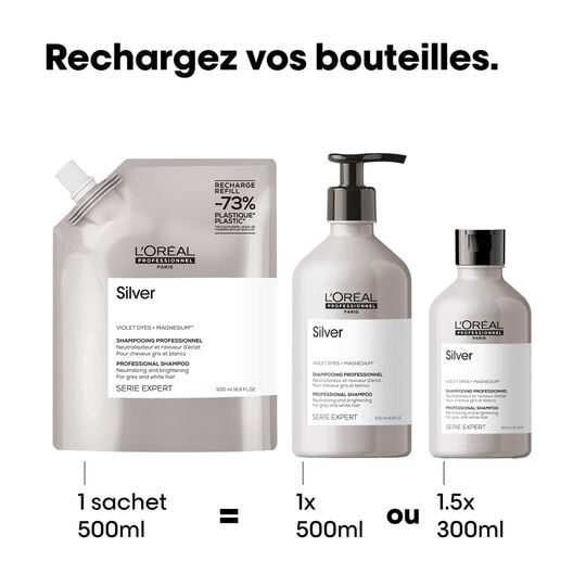 Entgelbendes Shampoo Silver Nachf&uuml;llpackung 500 ml