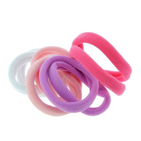 Set mit Schaumstoffgummib&auml;ndern wei&szlig; rosa violett