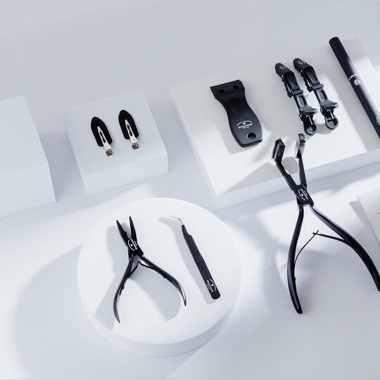 Nahtlose Haarspangen schwarz 2 Stk