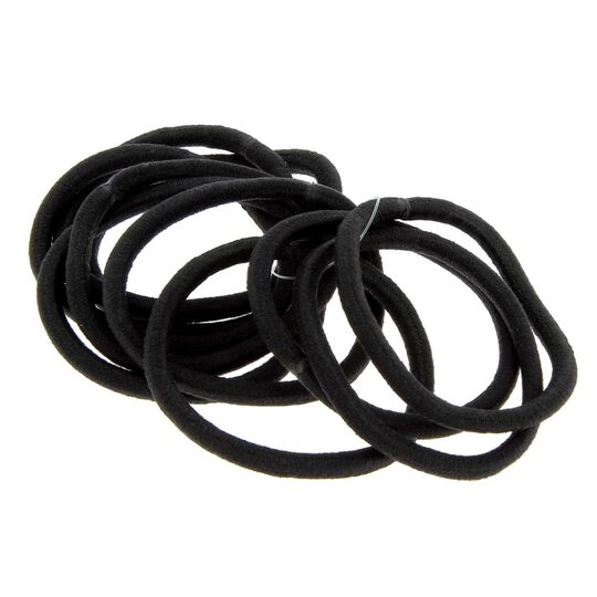Metallfreie Haargummis Schwarze