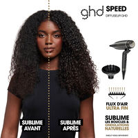 Speed-Haartrockner mit Diffusor und Schutzspray