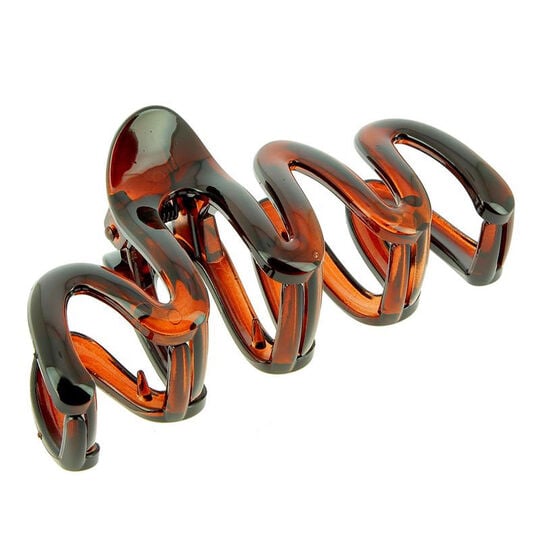 Zickzack-Krokodilklemme aus Kunststoff Schildpatt