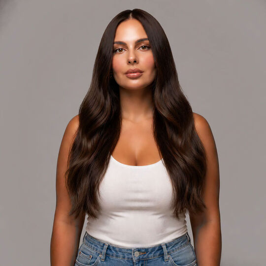 Clip In Extensions Echthaar 55 cm 2