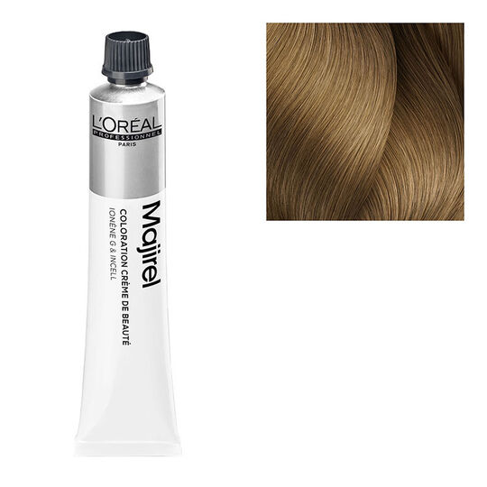 Permanente Haarfarbe Majirel 8.31 Hellblond Gold Asch