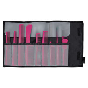 9er-Kamm-Set A-Line rosa