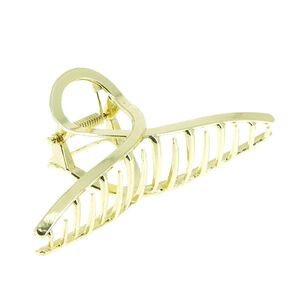 Feine goldene Krokoklemme