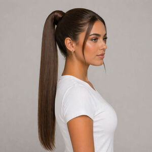 Ponytail Extensions Echthaar 55 cm 4