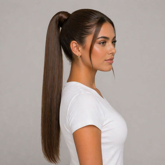 Ponytail Extensions Echthaar 55 cm 4