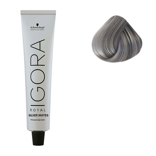 Haarfarbe f&uuml;r wei&szlig;es und graues Haar Igora Royal Silver White stahlgrau