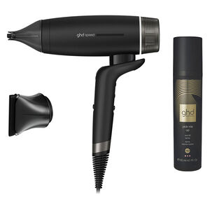 Haartrockner Speed + Pr&auml;zisionsaufsatz + Volumenspray