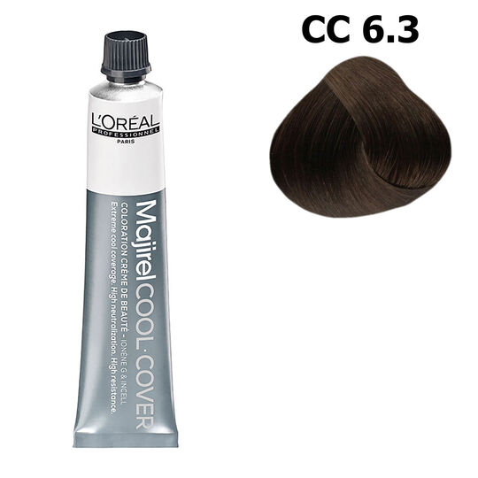 Neutralisierende Haarfarbe Majirel Cool Cover 6.3 dunkelblond mit goldenem Schimmer