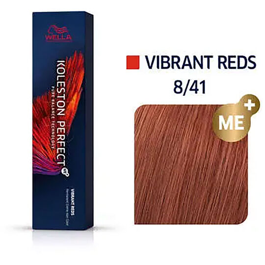 Permanente Haarfarbe Koleston Perfect Me+ 8/41 Hellblond Kupfer Asch