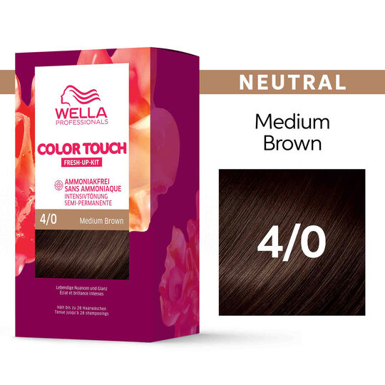 Color Touch Fresh-up-Kit 4/0 Natur-Kastanienbraun