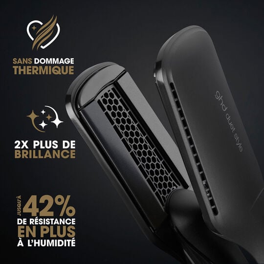 Duet Style Gl&auml;tteisen mit F&ouml;hnfunktion Schwarz