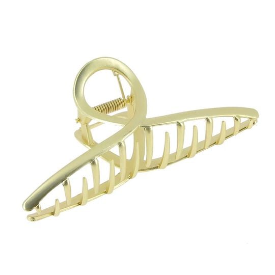 Metall-Krokodilklammer &bdquo;Unendlich&rdquo; Gold matt