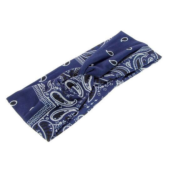 Stirnband im Bandana-Stil Marineblau