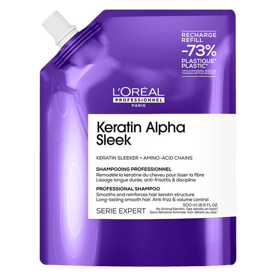 Keratin Alpha Sleek Disziplinierendes Shampoo Nachf&uuml;llpackung 500 ml