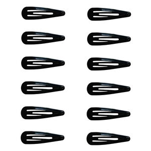 Schwarze Haarklammern PM