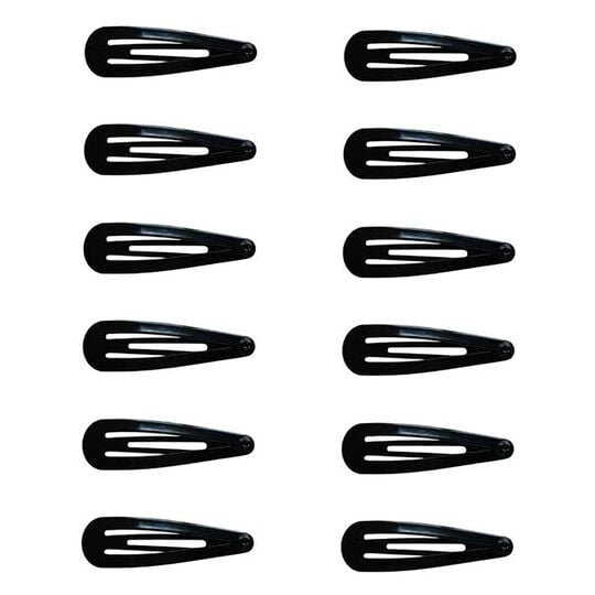 Schwarze Haarklammern PM