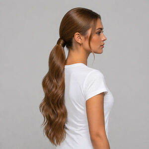 Ponytail Extensions Echthaar 55 cm 8