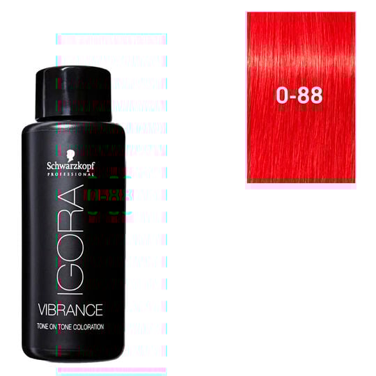 Halbpermanente Haarfarbe Igora Vibrance 0-88 Rot-Booster