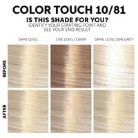 Color Touch Fresh-up-Kit 10/81 Sehr Sehr Hellblond Perlmutt Asch