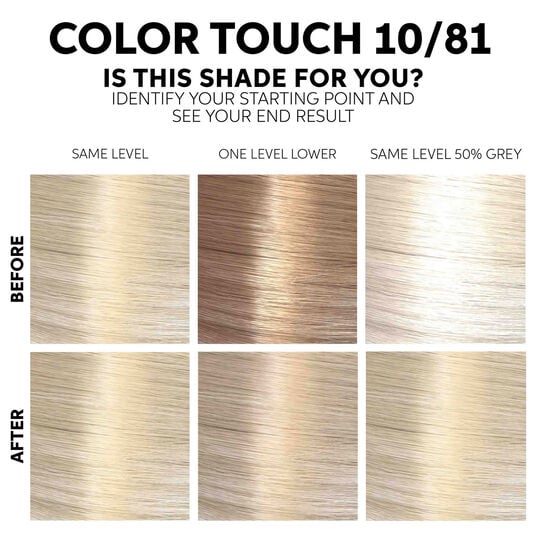Color Touch Fresh-up-Kit 10/81 Sehr Sehr Hellblond Perlmutt Asch