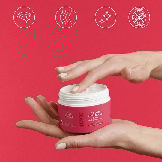 Maske f&uuml;r coloriertes und dickes Haar Invigo Color Brilliance