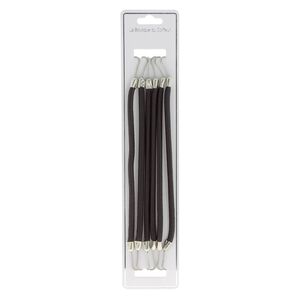 Haarb&auml;nder mit Haken x 6 schwarz