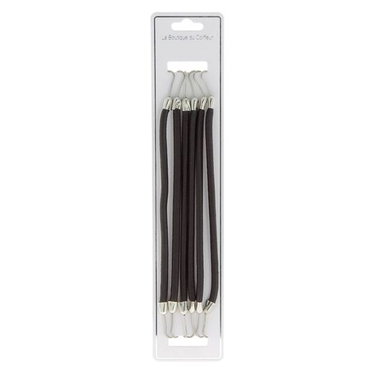 Haarb&auml;nder mit Haken x 6 schwarz