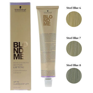 Blondme Aufhellungscreme Metallic-Blau