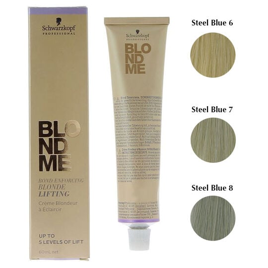 Blondme Aufhellungscreme Metallic-Blau