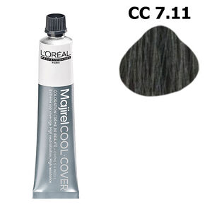 Neutralisierende Haarfarbe Majirel Cool Cover 7.11 tiefes Aschblond