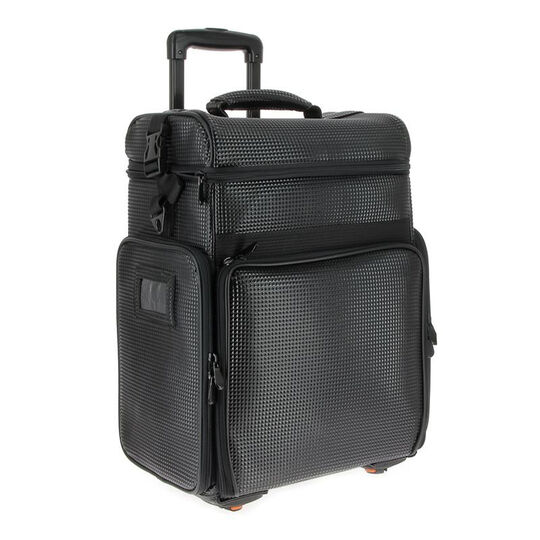 Schwarzer weicher Trolley-Koffer