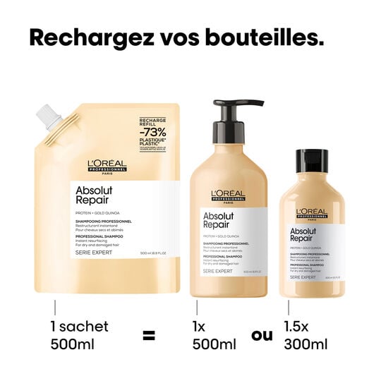 Absolut Repair Instant Restrukturierungsshampoo Nachf&uuml;llpackung 500 ml