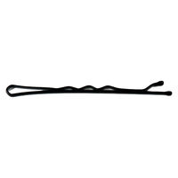 Gewellte Haarklammer 5 cm Schwarz