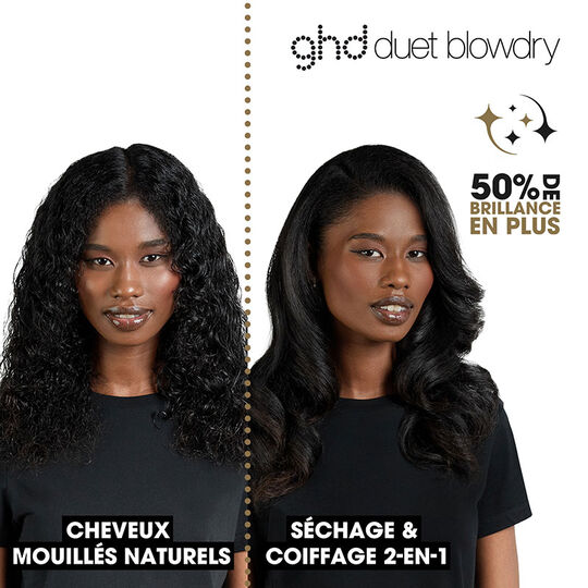 2-in-1-F&ouml;hnb&uuml;rste Duet Blowdry Schwarz