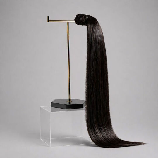 Ponytail Extensions Echthaar 55 cm 1B