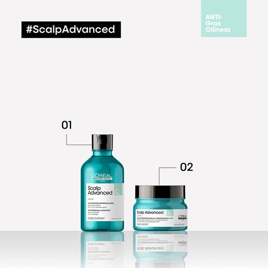 2-in-1-Tonerde Scalp Advanced zur Reinigung und gegen fettiges Haar