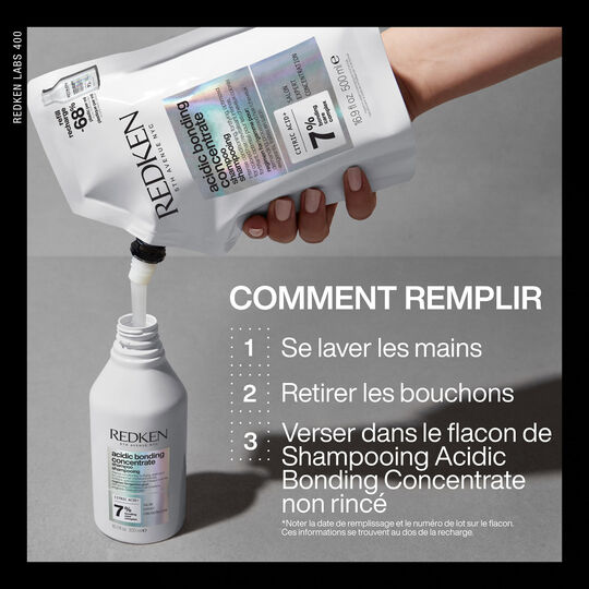 Reparierendes Shampoo f&uuml;r strapaziertes Haar Acidic Bonding Concentrate Nachf&uuml;llpackung 500 ml