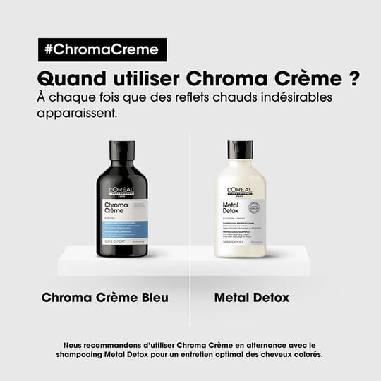 Neutralisierendes Shampoo f&uuml;r braunes Haar Chroma Cr&egrave;me bleu