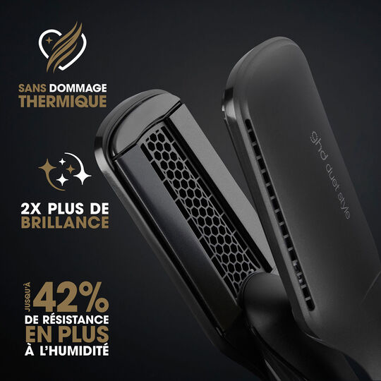 Duet Style Gl&auml;tteisen mit F&ouml;hnfunktion Schwarz